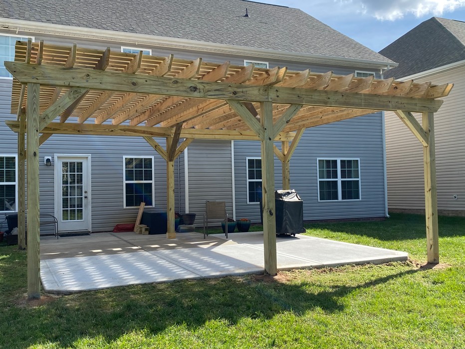 Six Post 3D Pergola #1