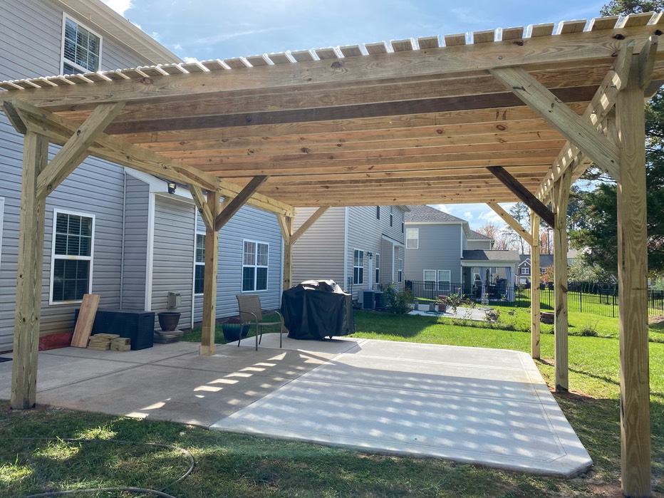 Six Post 3D Pergola #2