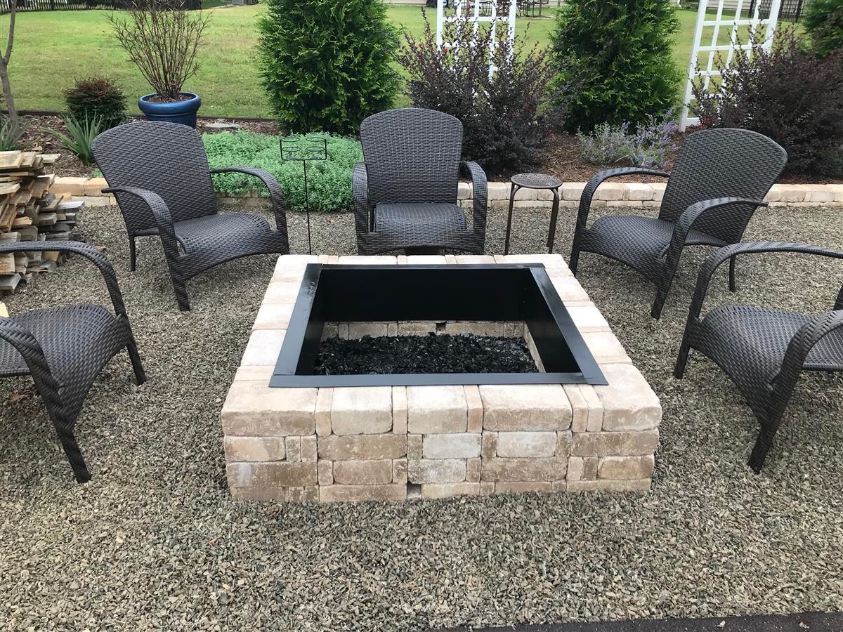 Square fire pit